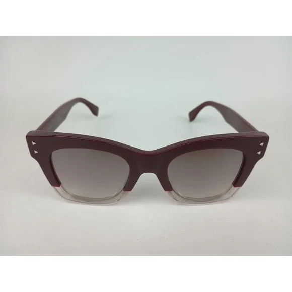 Fendi FF0237/S LHFNQ Women\'s Red Gradient Square Sunglasses Shades 49/22/145 Fendi Red Sunglasses for Women for sale | eBay main image 3